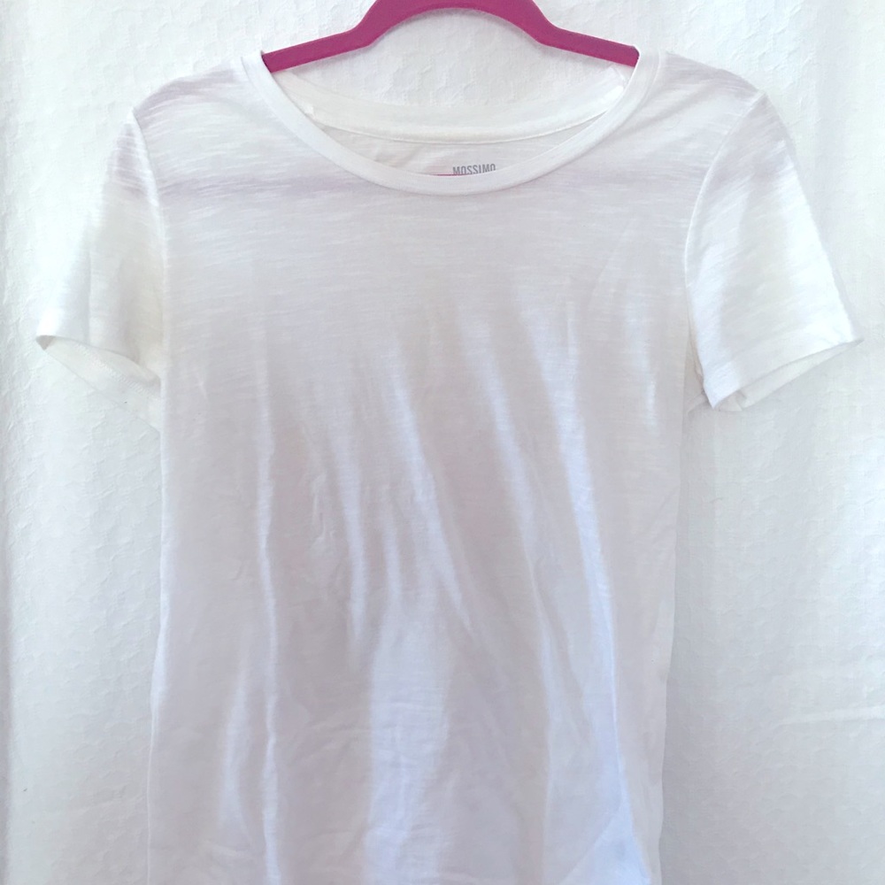 White Scoop Neck